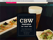 Tablet Screenshot of cbwbeer.com